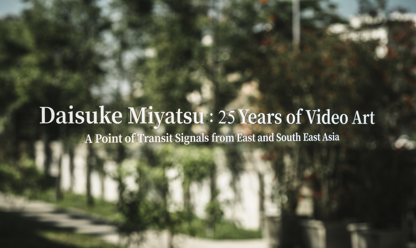  Daisuke Miyatsu: 25 years of video art - A point of transit signals from East and South East Asia © ALIEN Art Centre 