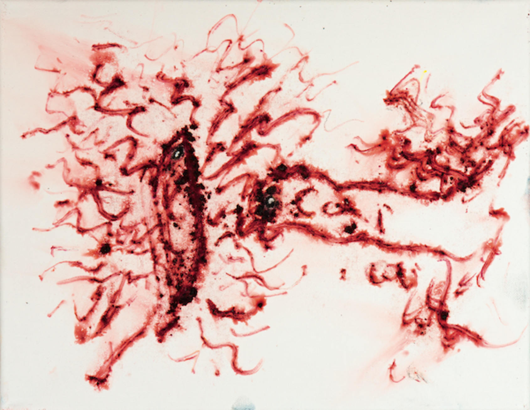 Cai Guo-Qiang, Study for Pompeii No.1, 2018, Gunpowder on canvas, 28 x 35.5 cm 