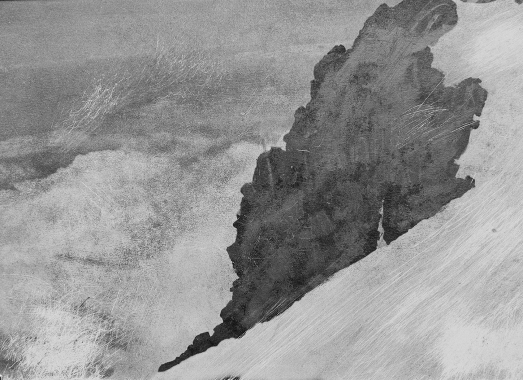 Mountain and Snow 71-07, Jean Claude Wouters, 2007, 117×161. On llford mat baryte paper,with sistan silver lmage stabilizer treatment. Courtesy of artist. 
