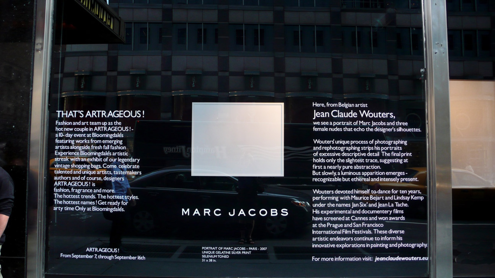  沃特斯為時尚設計師Marc Jacobs創作的個人肖像畫。Marc-J, Jean Claude Wouters, Paris.