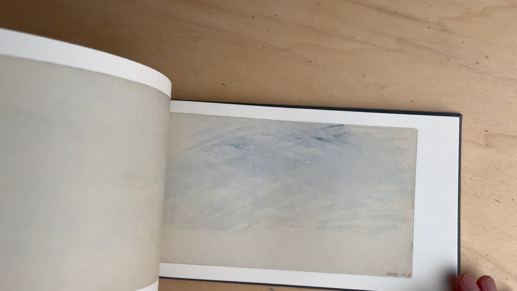  英國畫家威廉‧透納的天空畫作。Turner’s Skies Drawing.