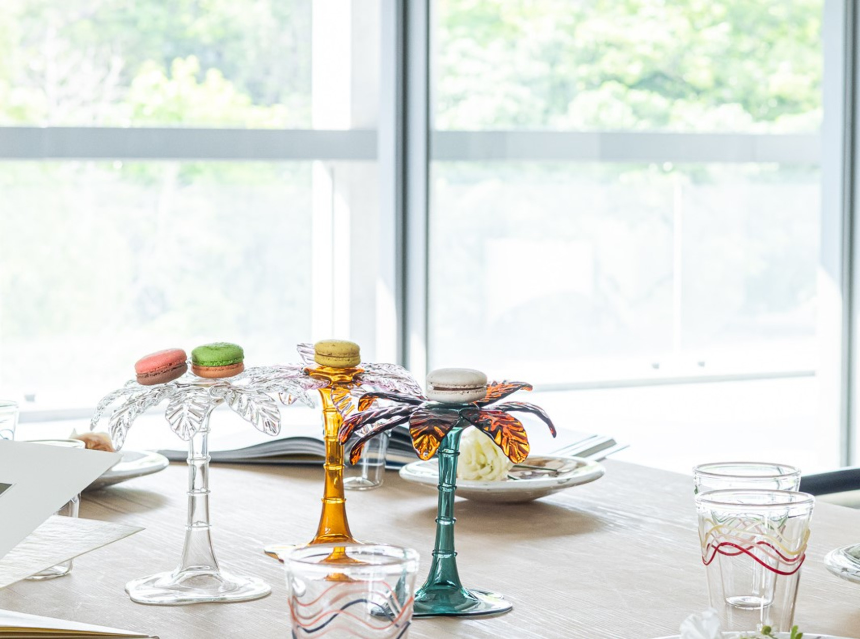  las palmas, blown glass pastries stand, Vito Nesta  